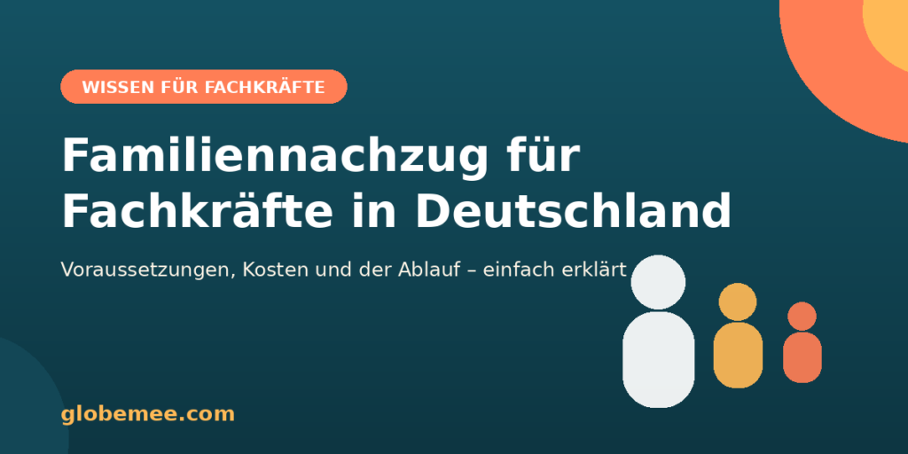Familiennachzug für Fachkräfte in Deutschland: Illustration einer Familie